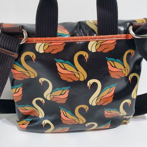 Fossil Key-Per Swan pattern Shoulder Messenger & CrossBody bag Colorful Birds - Picture 6 of 10